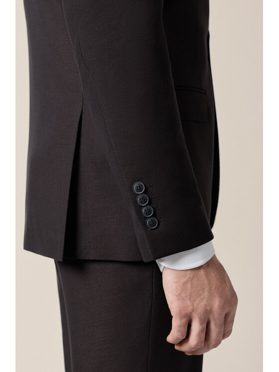 Lancerto Lancerto Garnitur Benevento GA073126000005 Brązowy Slim Fit