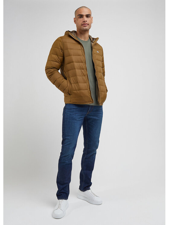 Lee Lee Kurtka przejściowa LIGHT PUFFER JACKET Brązowy Regular Fit