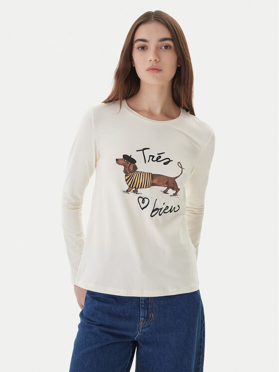 Weekend Max Mara Weekend Max Mara Blusa Renoir 2525946032 Écru Regular Fit