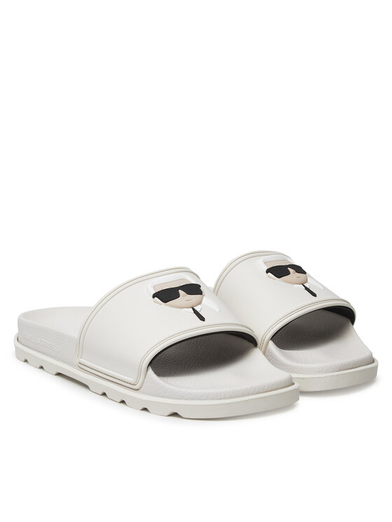 KARL LAGERFELD KARL LAGERFELD Şlapi KL80970N Alb