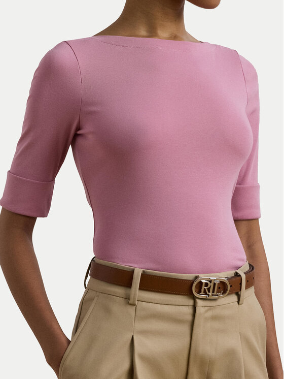 LAUREN RALPH LAUREN LAUREN RALPH LAUREN Μπλουζάκι 200654963188 Ροζ Slim Fit