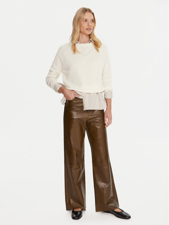 Marella Marella Sveter Tesa 2523366171 Biela Relaxed Fit