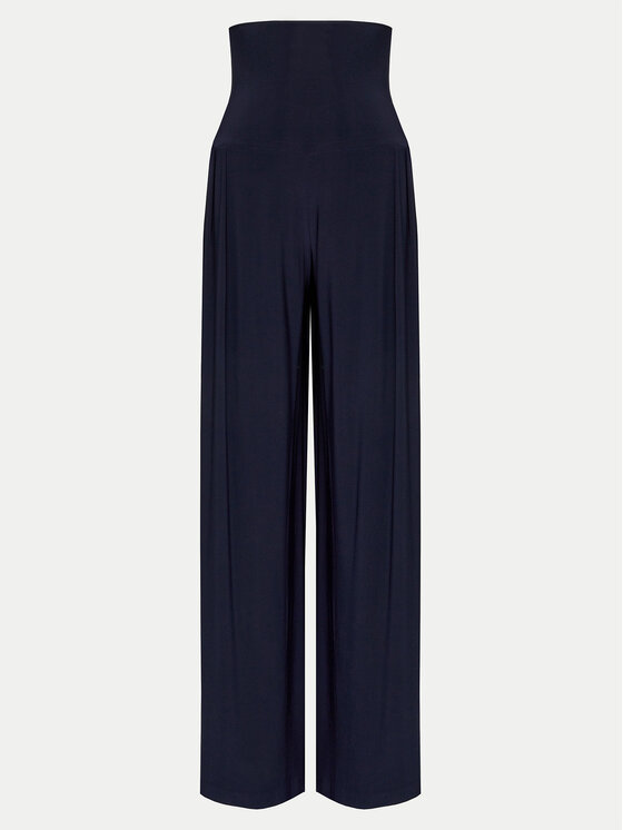 NORMA KAMALI NORMA KAMALI Palazzo kalhoty KK2247PL014951 Tmavomodrá Wide Leg