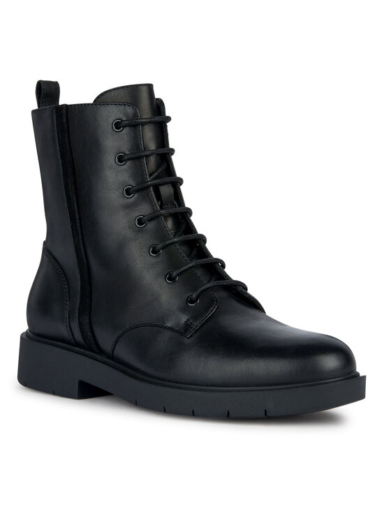 Geox Geox Šnurovacia obuv D Spherica Ec1 D36QRA 04322 C9999 Čierna