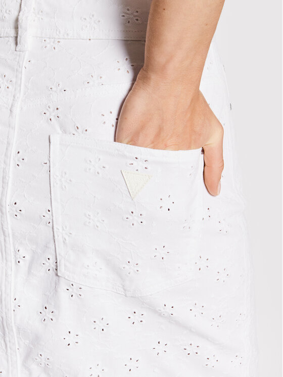 Gonna di jeans Emerson W2GD31 D4MW1 Bianco Flare