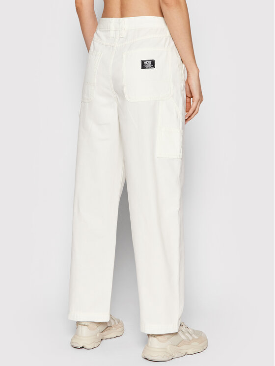 Vans Vans Pantaloni di tessuto Ground Work VN0A5JHJ Beige Relaxed Fit