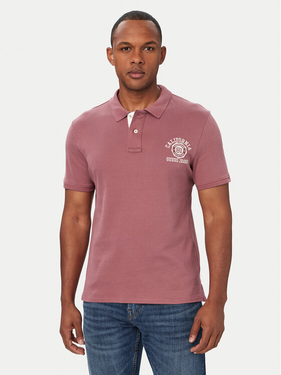 Guess Jeans Tricou polo M6YP05 K3978 Violet Regular Fit