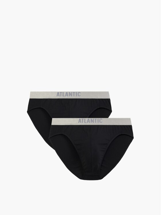 Atlantic Atlantic Slipy pima cotton Czarny