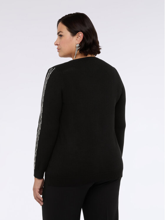 Fiorella Rubino Fiorella Rubino Sweter M094L008367N033 Czarny Regular Fit