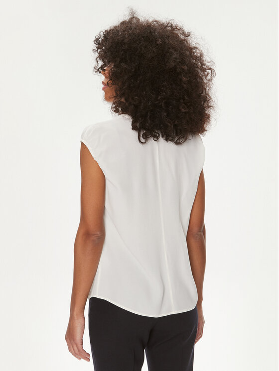 BOSS Boss Bluza Berika 50491355 Bela Regular Fit
