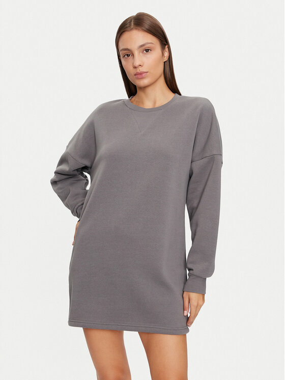 Noisy May Noisy May Džemper haljina Alden 27030633 Siva Loose Fit