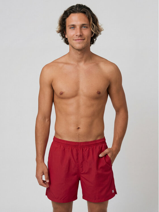 Feba Feba Pantaloncini da bagno FM01 Bordeaux Short Fit