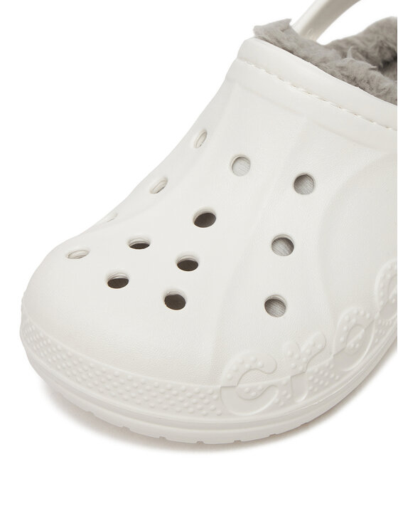 Crocs Crocs Şlapi C-BAYA LINED CLOG K 207500-11H Alb