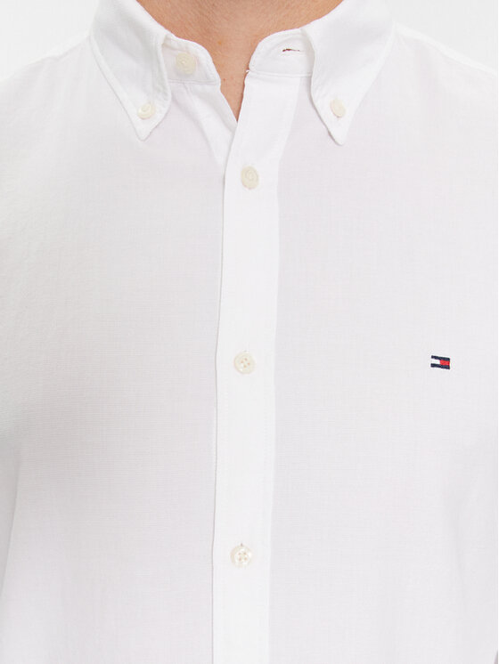 Tommy Hilfiger Tommy Hilfiger Košile MW0MW33782 Bílá Slim Fit