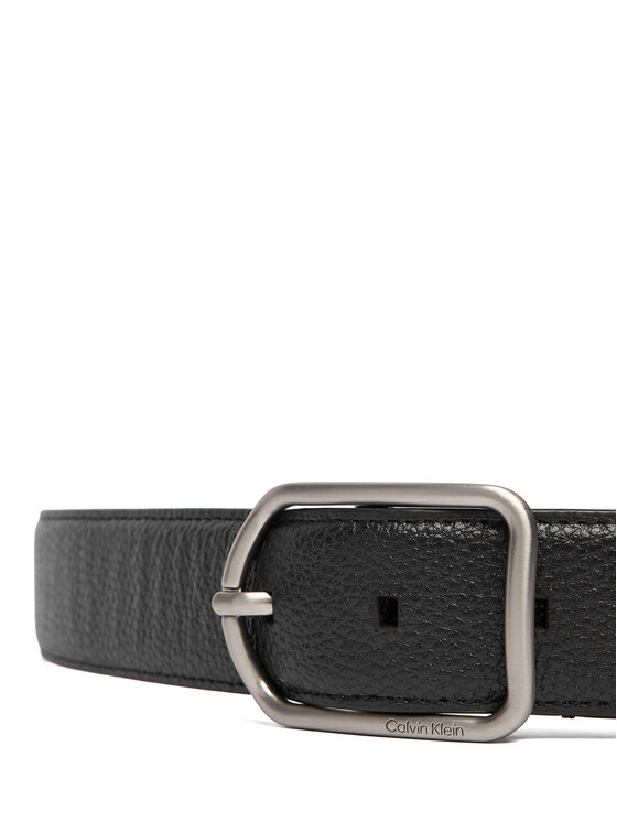 Calvin Klein Calvin Klein Opasok Round Buckle 35Mm LV04D7024G Čierna