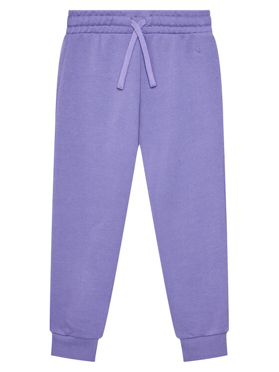 United Colors Of Benetton Spodnie dresowe 3J68CF02H Fioletowy Relaxed Fit