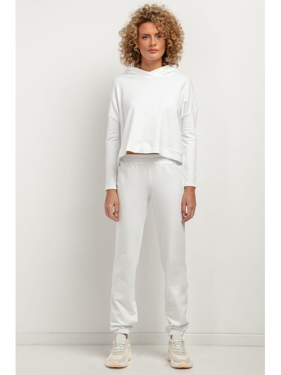 Tessita Tessita Bluza T380 Biały Loose Fit