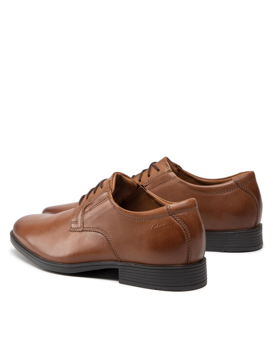 Clarks Clarks Nizki čevlji Tilden Plain 261300977 Rjava