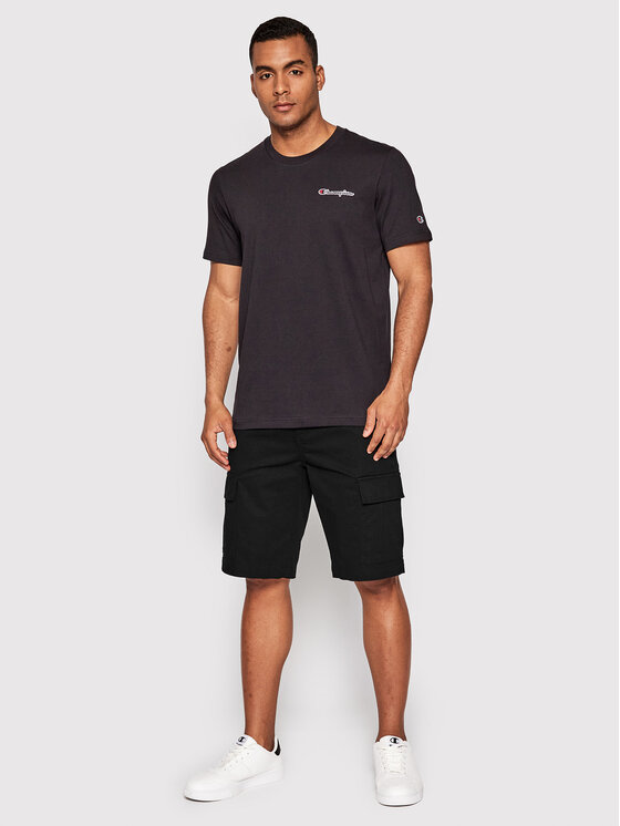 Champion Champion Pantaloncini di tessuto Cargo 216324 Nero Custom Fit