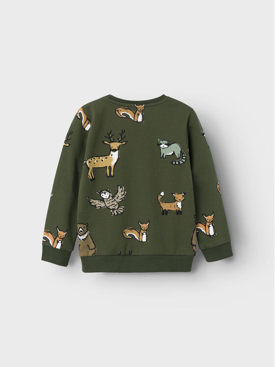 NAME IT NAME IT Felpa 13221486 Verde Regular Fit