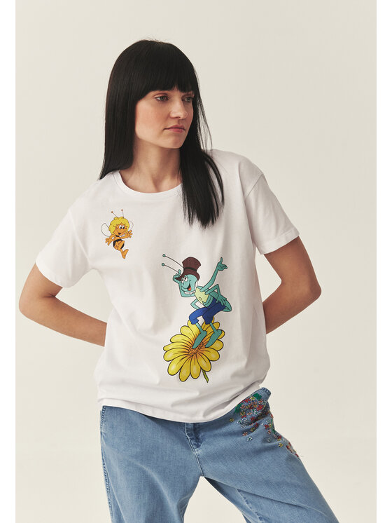 TATUUM Tatuum Tričko CARLA 1 Biela Classic Fit