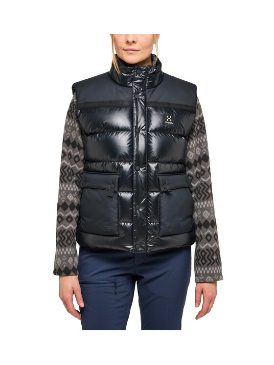 Haglöfs Haglöfs Bezrękawnik Funäs Down Vest Women Czarny Regular Fit