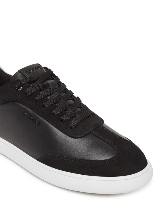Calvin Klein Calvin Klein Sneakersy Cupsole Lace Up - Lth Sue Mix HW0HW02435 Czarny