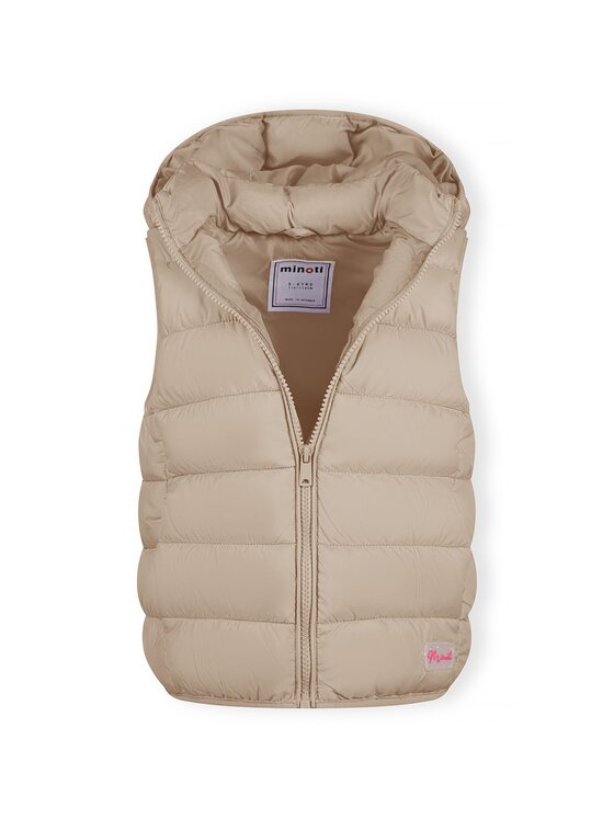 minoti minoti Kamizelka 18GILET 3 Beżowy Regular Fit