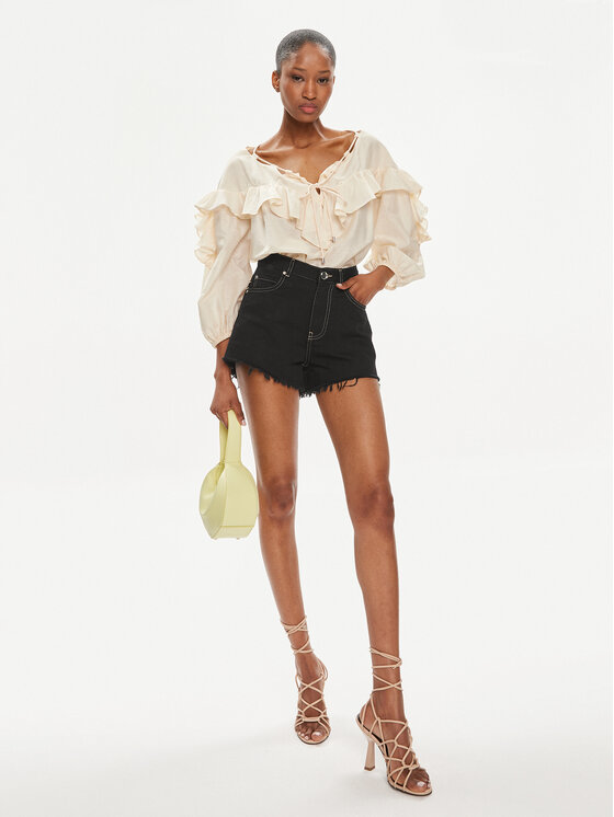 PINKO Pinko Szorty jeansowe Honey 103627 A1VD Czarny Regular Fit