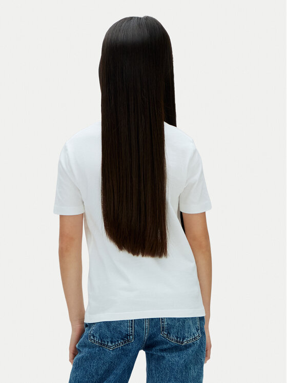 Calvin Klein Jeans Calvin Klein Jeans T-Shirt Chest Monologo LV1CKSJA32 Λευκό Regular Fit