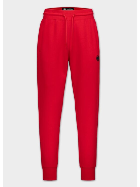 PITBULL PITBULL Spodnie dresowe CHARGER SMALL LOGO Czerwony Regular Fit