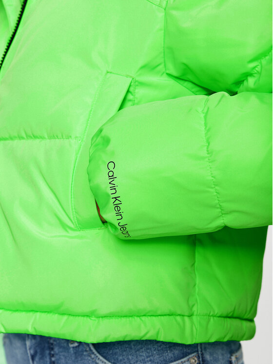 Calvin Klein Jeans Calvin Klein Jeans Зимно яке J20J222340 Зелен Regular Fit