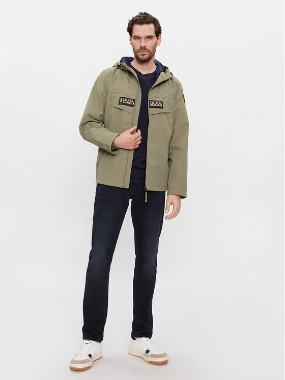 Napapijri Napapijri Übergangsjacke Rainforest Open NP0A4H2O Grün Regular Fit