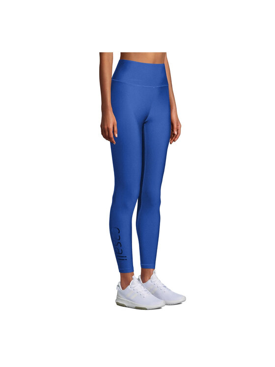 Casall Casall Legginsy Graphic High Waist Tights Niebieski Slim Fit