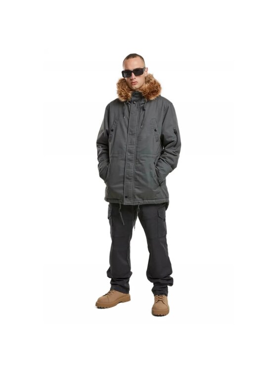 Brandit Brandit Kurtka zimowa 9746 Szary Parka Fit