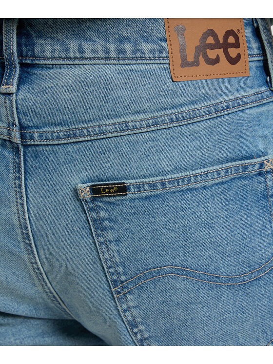 Lee Lee Szorty jeansowe 112376920 Niebieski Regular Fit