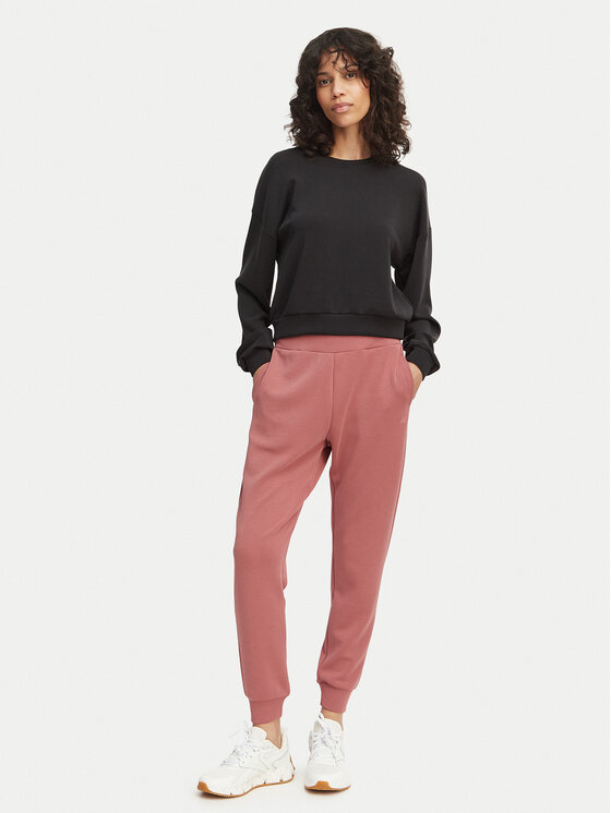 4F 4F Teplákové nohavice 4FWAW23TTROF611 Ružová Relaxed Fit