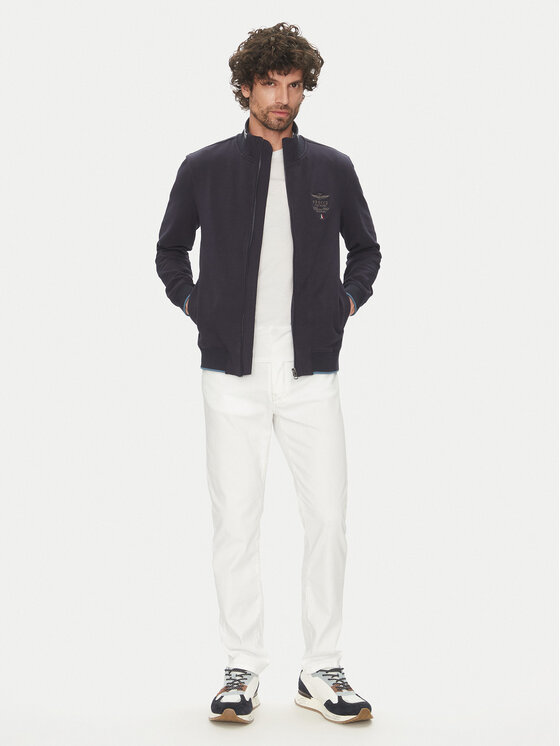 Aeronautica Militare Aeronautica Militare Pantaloni di tessuto 251PJ205CT3551 Bianco Regular Fit