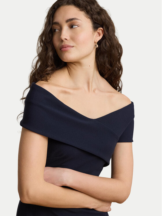 LAUREN RALPH LAUREN LAUREN RALPH LAUREN Φόρεμα βραδινό 253P13931002 Σκούρο μπλε Slim Fit