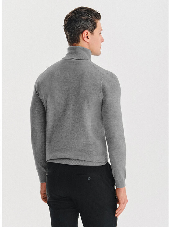 Pako Lorente Pako Lorente Sweter P25WN-2X-032 Szary Classic Fit