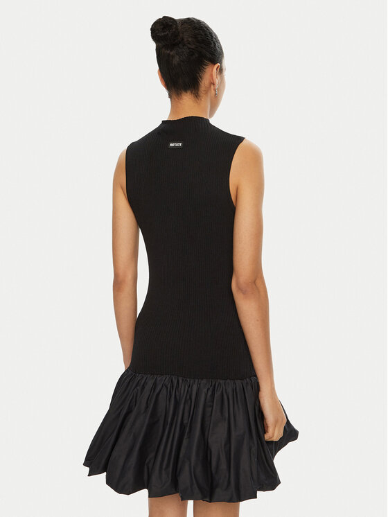ROTATE ROTATE Coctailkleid 113620 Schwarz Slim Fit