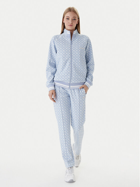 Guess Guess Bluza V5YQ03 KB212 Błękitny Regular Fit