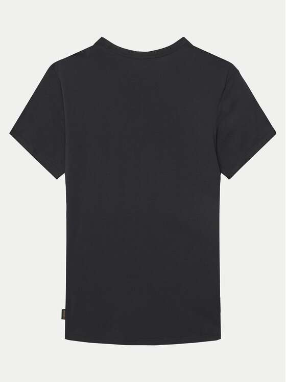 Napapijri Napapijri T-Shirt Chamois NP0A4ILE D Černá Regular Fit