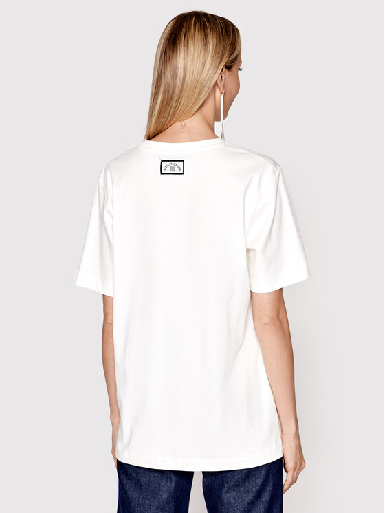 Silvian Heach Silvian Heach T-Shirt Kaisa PGP22373TS Λευκό Oversize
