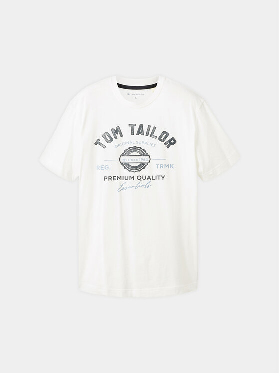 Tom Tailor Tom Tailor T-Shirt 1037735 Bílá Regular Fit