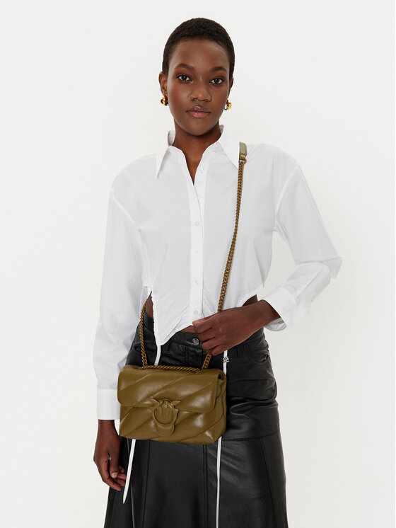 PINKO PINKO Handtasche Love Puff Mini Cl AI 24-25 PLTT 100039 A1JO Braun