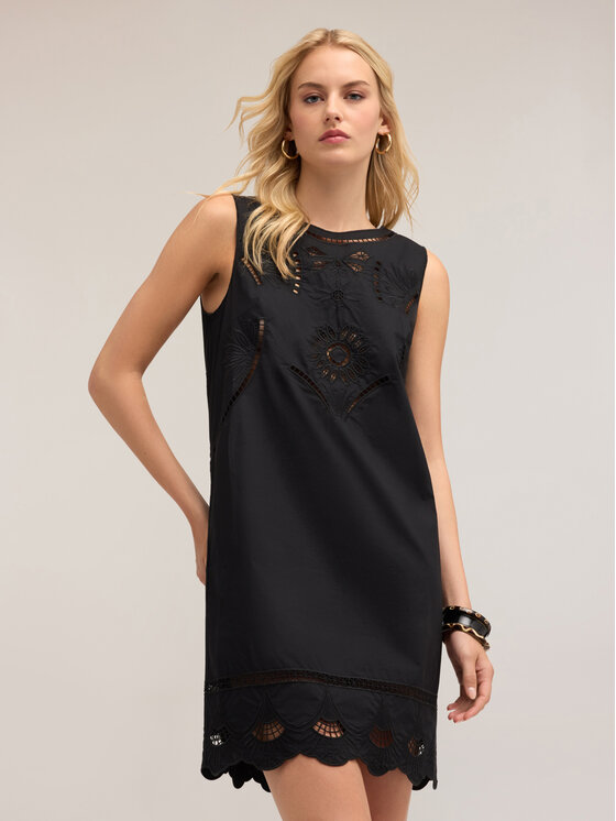 Motivi Motivi Abito da cocktail 7144Q003220N033 Nero A-Line Fit