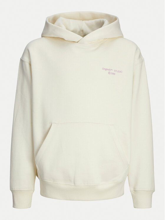 Jack&Jones Junior Jack&Jones Junior Majica dugih rukava Noho Back Graphic 12263292 Écru Relaxed Fit