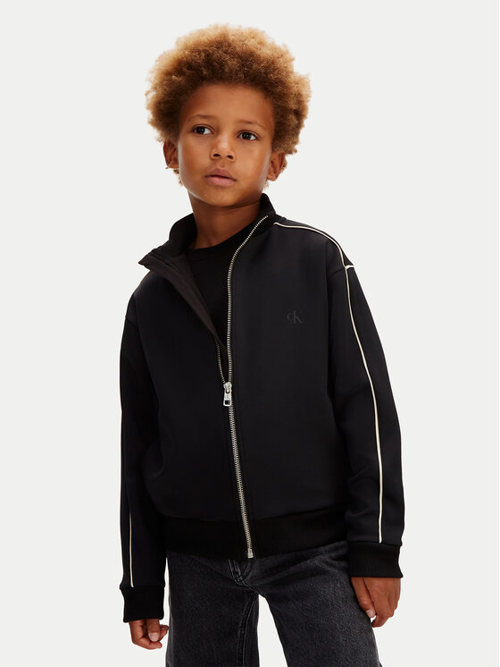 Calvin Klein Jeans Calvin Klein Jeans Bluză Piping IB0IB02631 Negru Regular Fit