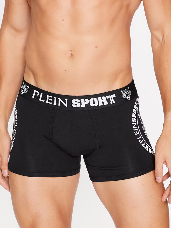 Plein Sport Boksarice Boxer Briefs Tiger AACC MUY0399 STE003N Črna